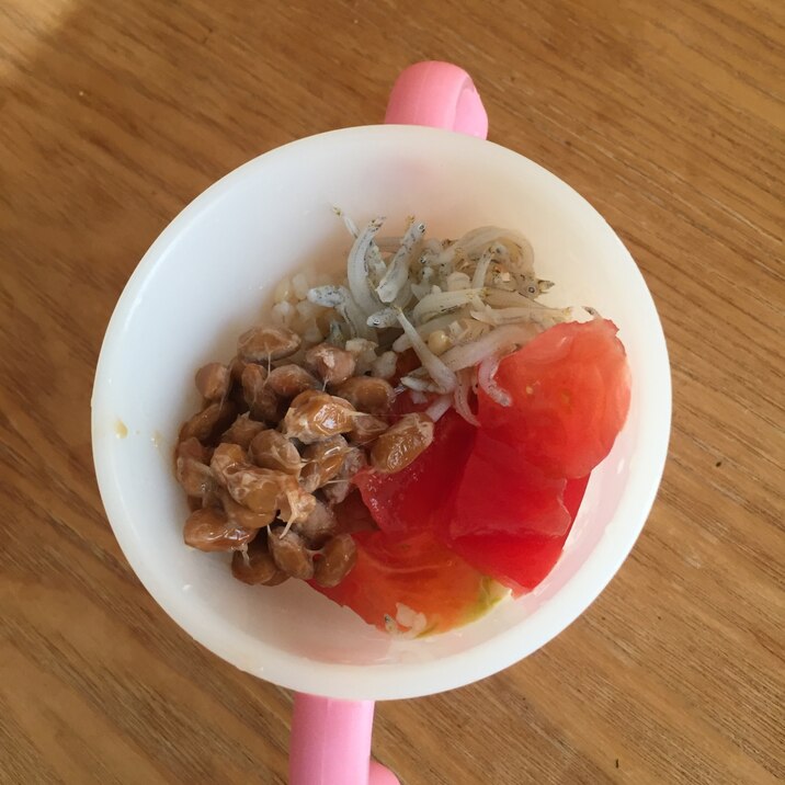 子どものしらす丼！